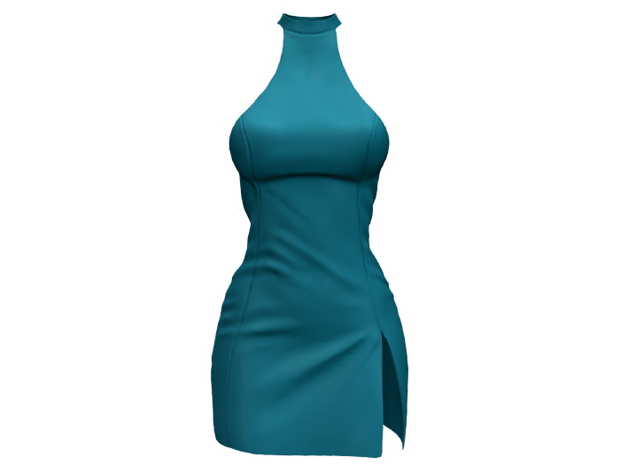 MOLICHINO BARTY PARTY DRESS - AQUA