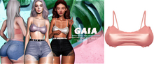 Gaia - mykie ruffle bra//rose