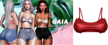 Gaia - mykie ruffle bra//rouge