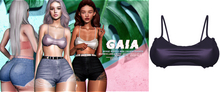 Gaia - mykie ruffle bra//navy