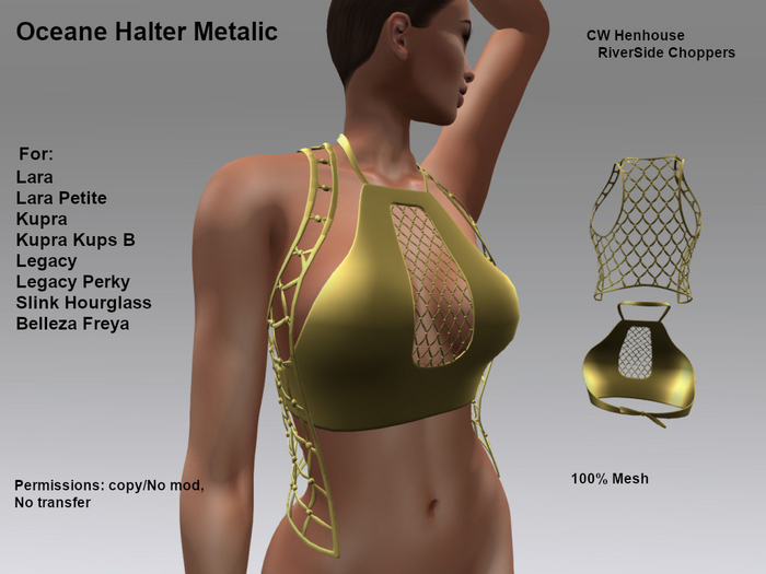 [CW] -Oceane Halter Metalic -BOX