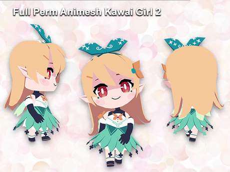 Second Life Marketplace - Full Perm Animesh Kawai Girl 2