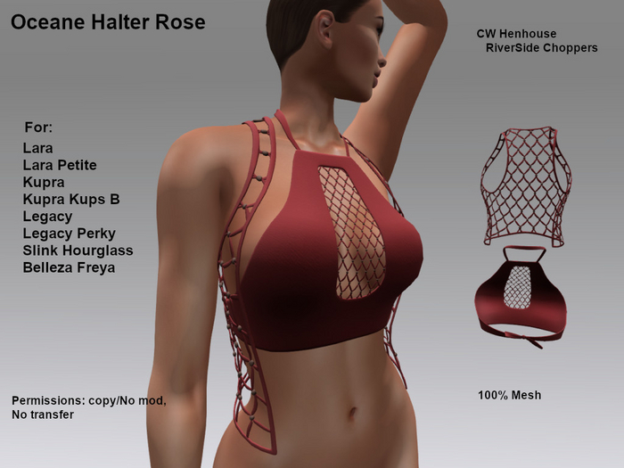 [CW] -Oceane Halter Rose -BOX