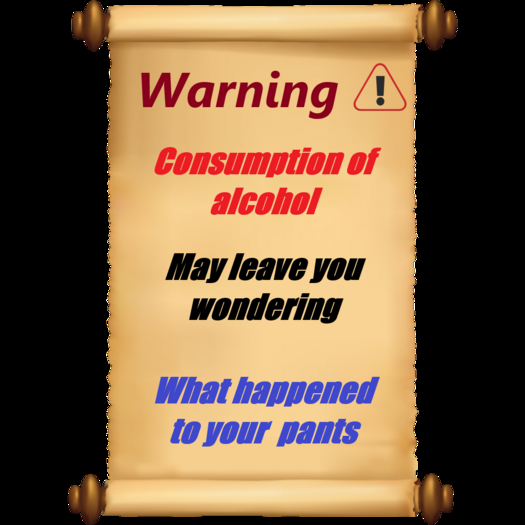 Joke poster-Warning