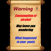 Joke poster-Warning