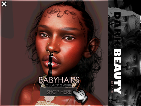 Second Life Marketplace - (DARKBEAUTY) Baby Hairs Pack (EVOX) *SALE*