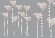 Dahlia - Cuore - Balloon Set - White  