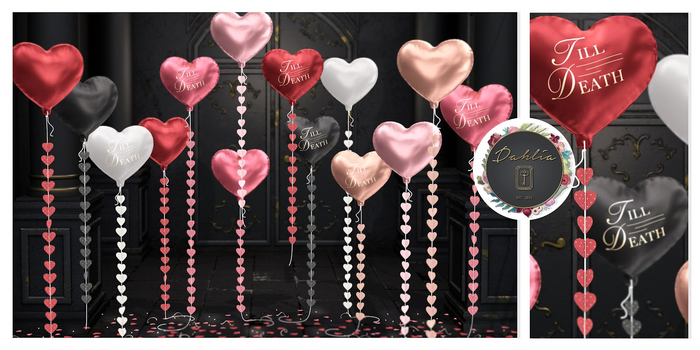 Dahlia - Cuore - Balloon Set - FATPACK  