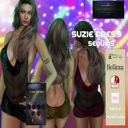 LC Suzie Dress Sequins unpack  (add me)