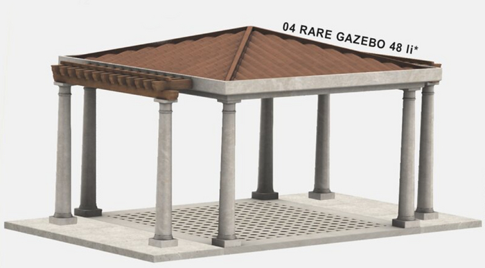 4. Fancy Decor + KraftWork Gazebo RARE