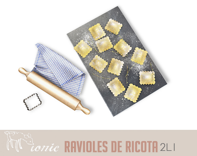 ionic : Ravioles de ricota