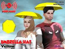 :NerdALERT: (Wear to Unpack) Umbrella Hat - YELLOW