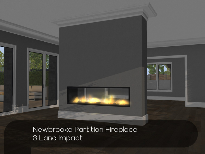NewBrooke Partition Fireplace [3li]