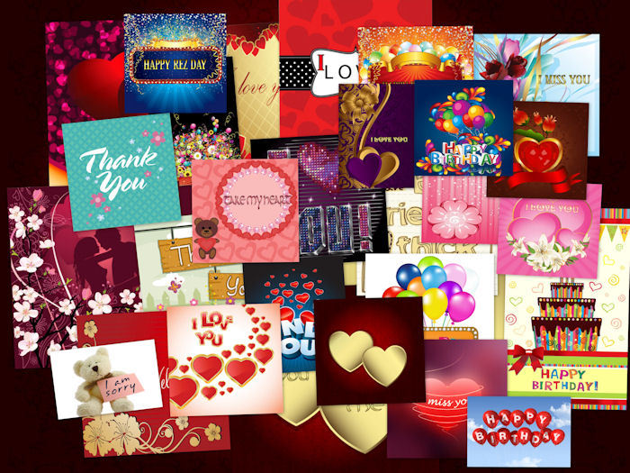 <JT>30 greeting cards Textures