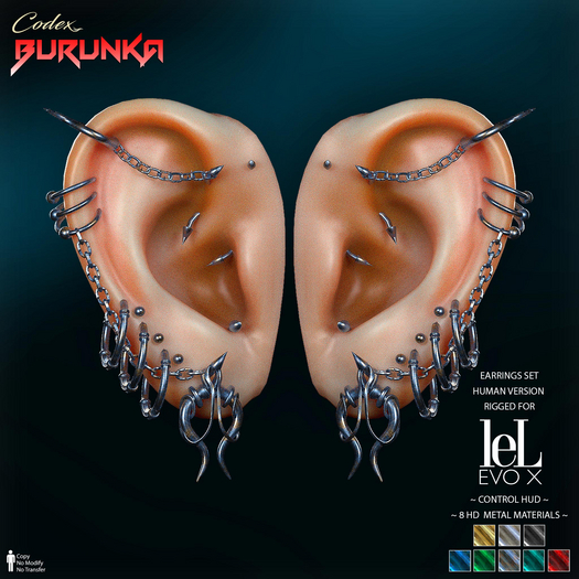 CODEX_BURUNKA EARRING SET LEL EVOX HUMAN