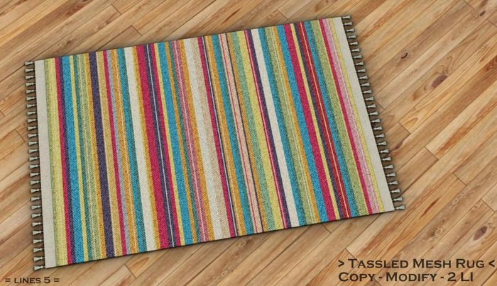 || When I'm Bored || Tassled Mesh Rug || 2 LI || Lines 5