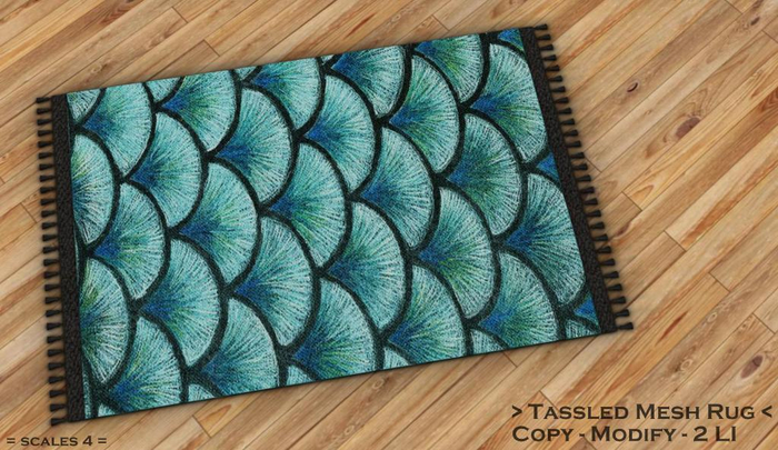 || When I'm Bored || Tassled Mesh Rug || 2 LI || Scales 4