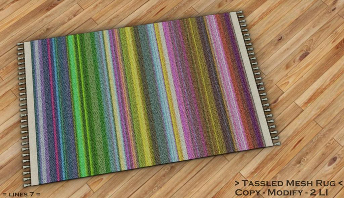 || When I'm Bored || Tassled Mesh Rug || 2 LI || Lines 7