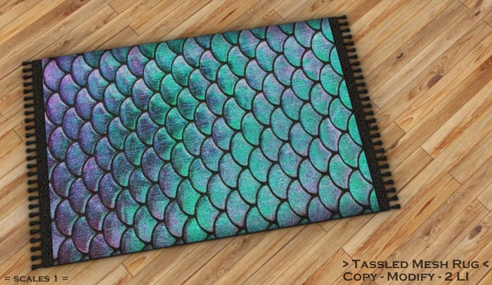 || When I'm Bored || Tassled Mesh Rug || 2 LI || Scales 1
