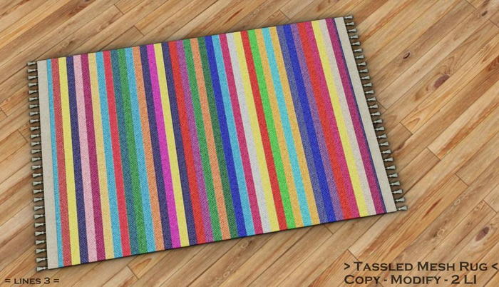 || When I'm Bored || Tassled Mesh Rug || 2 LI || Lines 3