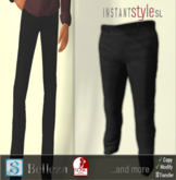 InSty Mens- Charcoal- Chino Pants