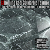 [FP] SLDomina Professional 3D real Marble Texture - Full Perm for Builders - Realistic 3D marbled Effects 