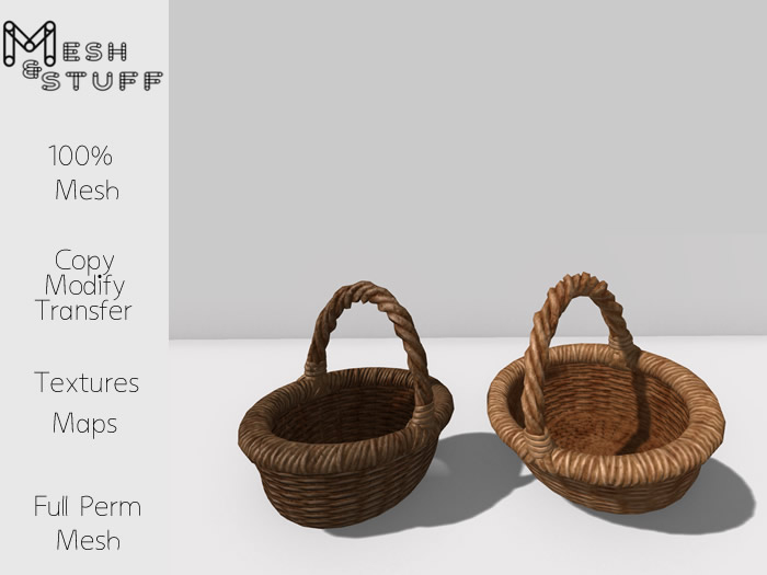 M&S Wicker Basket Mesh Full Perm 