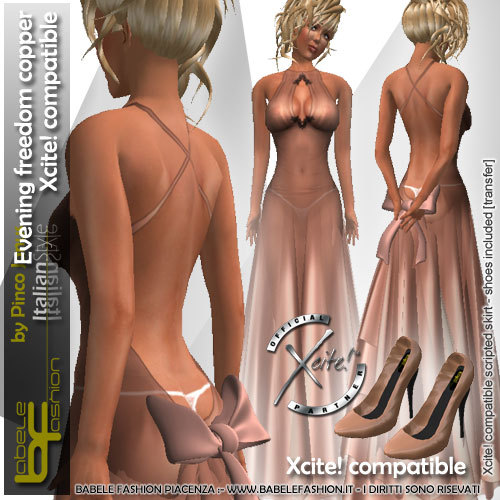 Babele Fashion Evening Freedom Copper
