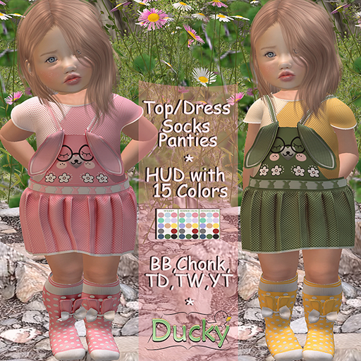 !Ducky - Bunny Dress/Top/Socks-BB,Chonk,TD,TW,YT-15 Colors