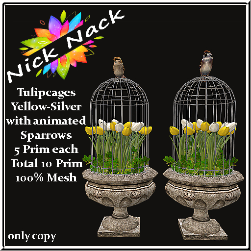 Tulipcage-yellow-silver