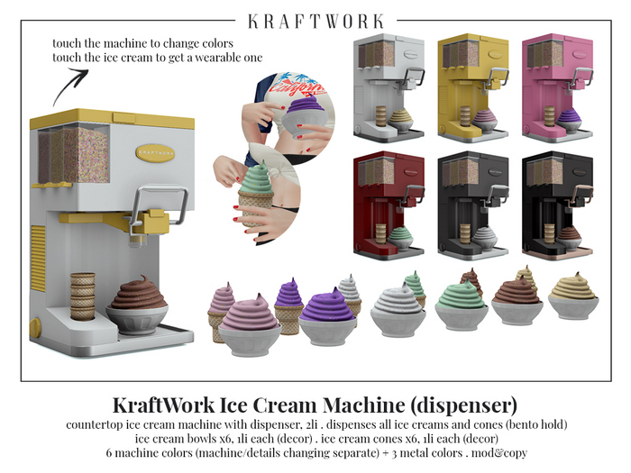 KraftWork Ice Cream Machine . dispenser (Add Me)