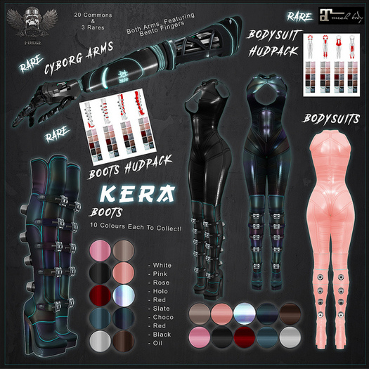 [The Forge] Kera Bodysuit, Red