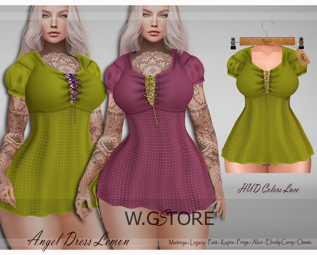 W.G STORE - Angel Dress Lemon