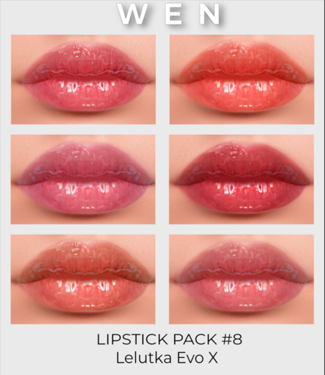 WEN- LIPSTICK PACK #9 LELUTKA EVOX