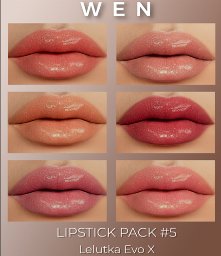 WEN- LIPSTICK PACK #5 LELUTKA EVOX
