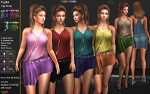 R.F. - Mesh line FUJIKO - Dress with Driven Hud 20 colors 