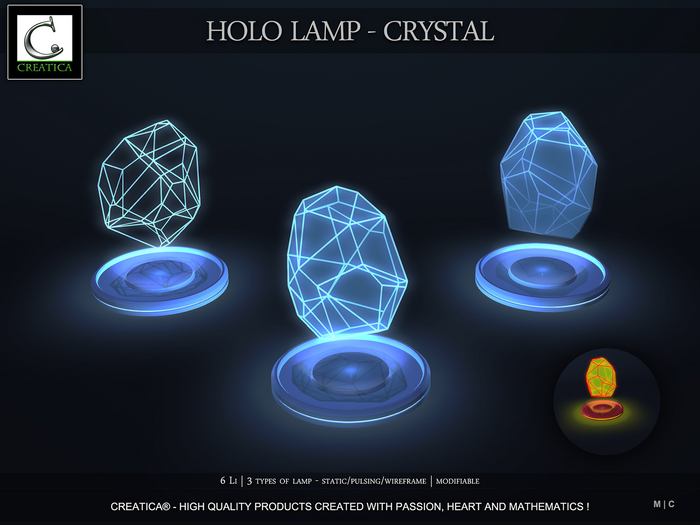 Holo Lamp - Crystal by CREATiCA