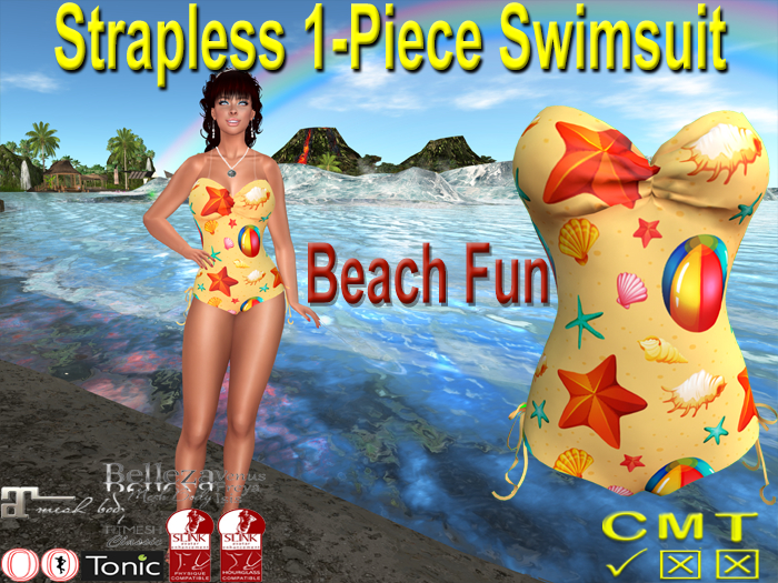Beach Fun 1-Piece Swimsuit