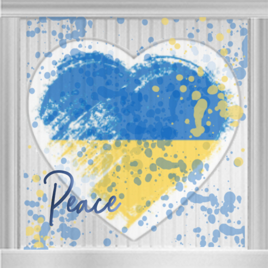 Square Peace Heart -Support the Ukraine -Freebie