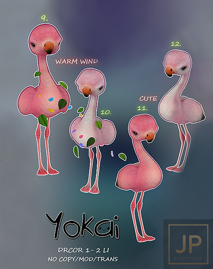 9.YOKAI - Spring Flamingos - Warm wind Flamingo (pink)