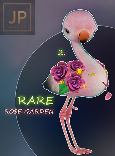 2.YOKAI - Spring Flamingos - Rose Garden Flamingo (blush) RARE