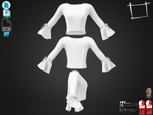 Dae Obj FBX For Bell Sleeves Top Maitreya Slink Physique,Hourglass Belleza Isis,Freya Legacy