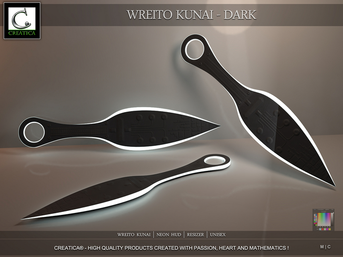 Wreito Kunai - Dark  by CREATiCA