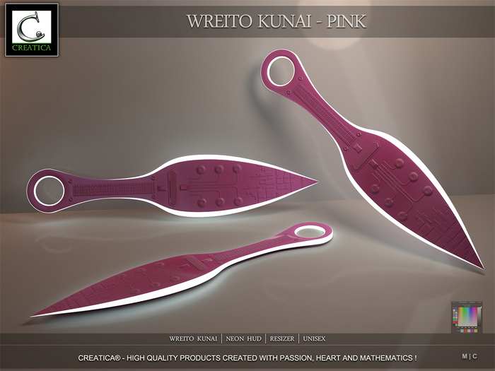 Wreito Kunai - Pink  by CREATiCA