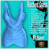 [R39] Ruched Dress-Blue