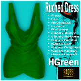 [R39] Ruched Dress-Green