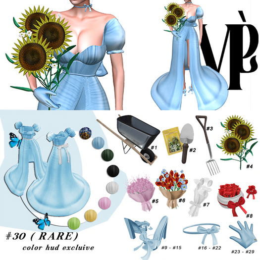 30. MeMOIRE Petruly Bow Dress - Maitreya RARE + HUD