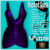 [R39] Ruched Dress-LPurple