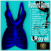 [R39] Ruched Dress-LRoyal