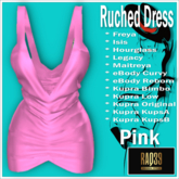 [R39] Ruched Dress-Pink